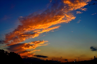 夕焼雲/龍ケ崎市